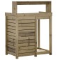 vidaXL Mesa plantación con estantes madera impregnada 82,5x50x109,5 cm vidaXL Mesa plantación con estantes madera impregnada 82,5x50x109,5 cm