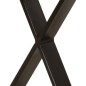 vidaXL Banco con borde natural de madera de mango maciza 105 cm vidaXL Banco con borde natural de madera de mango maciza 105 cm