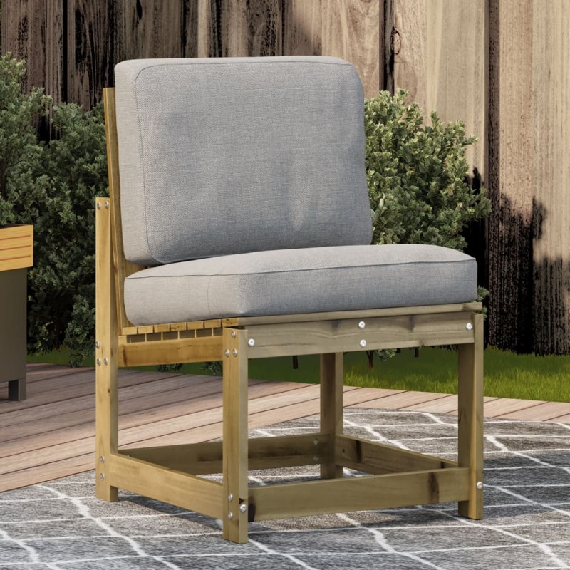 vidaXL Silla de jardín madera de pino impregnada 50,5x55x77 cm vidaXL Silla de jardín madera de pino impregnada 50,5x55x77 cm