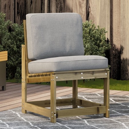 vidaXL Silla de jardín madera de pino impregnada 50,5x55x77 cm