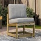 vidaXL Silla de jardín madera de pino impregnada 50,5x55x77 cm vidaXL Silla de jardín madera de pino impregnada 50,5x55x77 cm