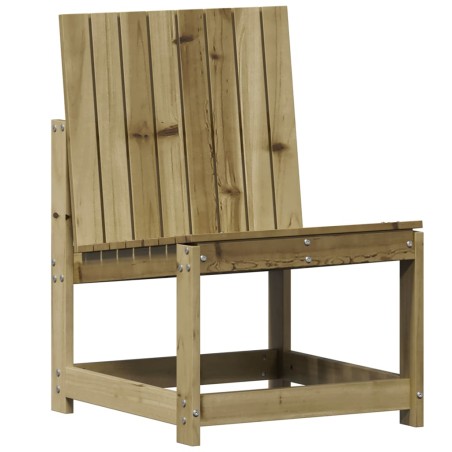 vidaXL Silla de jardín madera de pino impregnada 50,5x55x77 cm