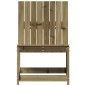 vidaXL Silla de jardín madera de pino impregnada 50,5x55x77 cm vidaXL Silla de jardín madera de pino impregnada 50,5x55x77 cm