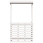 vidaXL Mesa alta bar de jardín madera maciza blanco 112,5x57x195,5 cm vidaXL Mesa alta bar de jardín madera maciza blanco 112,5x57x195,5 cm