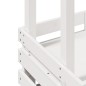 vidaXL Mesa alta bar de jardín madera maciza blanco 112,5x57x195,5 cm vidaXL Mesa alta bar de jardín madera maciza blanco 112,5x57x195,5 cm