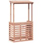 vidaXL Mesa de bar de jardín con techo madera maciza 112,5x57x195,5 cm vidaXL Mesa de bar de jardín con techo madera maciza 112,5x57x195,5 cm