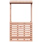 vidaXL Mesa de bar de jardín con techo madera maciza 112,5x57x195,5 cm vidaXL Mesa de bar de jardín con techo madera maciza 112,5x57x195,5 cm