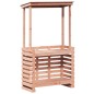 vidaXL Mesa de bar de jardín con techo madera maciza 112,5x57x195,5 cm vidaXL Mesa de bar de jardín con techo madera maciza 112,5x57x195,5 cm
