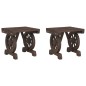 vidaXL Taburetes de jardín 2 unidades madera maciza de abeto vidaXL Taburetes de jardín 2 unidades madera maciza de abeto