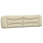 vidaXL Estructura de cama con luces LED tela crema 200x200 cm vidaXL Estructura de cama con luces LED tela crema 200x200 cm