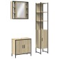 vidaXL Set de muebles de baño 3 pzas madera contrachapada roble sonoma vidaXL Set de muebles de baño 3 pzas madera contrachapada roble sonoma