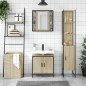 vidaXL Set de muebles de baño 3 pzas madera contrachapada roble sonoma vidaXL Set de muebles de baño 3 pzas madera contrachapada roble sonoma