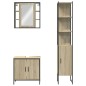 vidaXL Set de muebles de baño 3 pzas madera contrachapada roble sonoma vidaXL Set de muebles de baño 3 pzas madera contrachapada roble sonoma