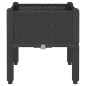 vidaXL Jardinera con patas PP negro 40x40x42 cm vidaXL Jardinera con patas PP negro 40x40x42 cm