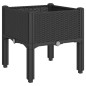 vidaXL Jardinera con patas PP negro 40x40x42 cm vidaXL Jardinera con patas PP negro 40x40x42 cm