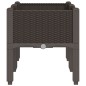 vidaXL Jardinera con patas PP marrón 80x40x42 cm vidaXL Jardinera con patas PP marrón 80x40x42 cm