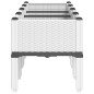 vidaXL Jardinera con patas PP blanco 160x40x42 cm vidaXL Jardinera con patas PP blanco 160x40x42 cm