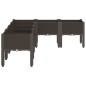 vidaXL Jardinera con patas PP marrón 160x120x42 cm vidaXL Jardinera con patas PP marrón 160x120x42 cm