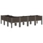vidaXL Jardinera con patas PP marrón 160x120x42 cm vidaXL Jardinera con patas PP marrón 160x120x42 cm