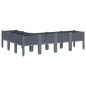 vidaXL Jardinera con patas PP gris 160x120x42 cm vidaXL Jardinera con patas PP gris 160x120x42 cm