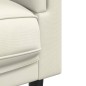 vidaXL Sillón con cojín terciopelo color crema vidaXL Sillón con cojín terciopelo color crema
