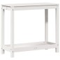 vidaXL Mesa de plantación con estante madera pino blanco 82,5x35x75 cm vidaXL Mesa de plantación con estante madera pino blanco 82,5x35x75 cm