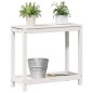 vidaXL Mesa de plantación con estante madera pino blanco 82,5x35x75 cm vidaXL Mesa de plantación con estante madera pino blanco 82,5x35x75 cm