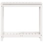 vidaXL Mesa de plantación con estante madera pino blanco 82,5x35x75 cm vidaXL Mesa de plantación con estante madera pino blanco 82,5x35x75 cm