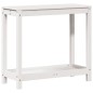vidaXL Mesa de plantación con estante madera pino blanco 82,5x35x75 cm vidaXL Mesa de plantación con estante madera pino blanco 82,5x35x75 cm
