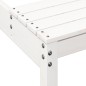 vidaXL Mesa de pícnic madera maciza de pino blanco 160x134x75 cm