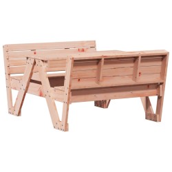 vidaXL Mesa de pícnic para niños madera maciza Douglas 88x122x58 cm