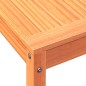 vidaXL Mesa de plantación y estante madera maciza marrón 82,5x50x75 cm