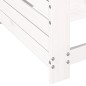 vidaXL Sofá de jardín con reposabrazo mesa auxiliar madera pino blanco vidaXL Sofá de jardín con reposabrazo mesa auxiliar madera pino blanco