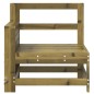vidaXL Sofá de jardín con reposabrazos madera impregnada 69x62x70,5cm vidaXL Sofá de jardín con reposabrazos madera impregnada 69x62x70,5cm