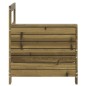 vidaXL Sofá de jardín con reposabrazos madera impregnada 69x62x70,5cm vidaXL Sofá de jardín con reposabrazos madera impregnada 69x62x70,5cm