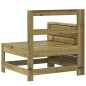 vidaXL Sofá de jardín con reposabrazos madera impregnada 69x62x70,5cm vidaXL Sofá de jardín con reposabrazos madera impregnada 69x62x70,5cm