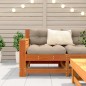 vidaXL Sofá de jardín con reposabrazos madera pino marrón 69x62x70,5cm vidaXL Sofá de jardín con reposabrazos madera pino marrón 69x62x70,5cm