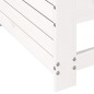 vidaXL Sofá jardín con reposabrazos y cojín madera maciza pino blanco vidaXL Sofá jardín con reposabrazos y cojín madera maciza pino blanco