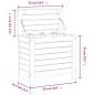 vidaXL Taburete de jardín madera maciza Douglas 62x31,5x52 cm vidaXL Taburete de jardín madera maciza Douglas 62x31,5x52 cm