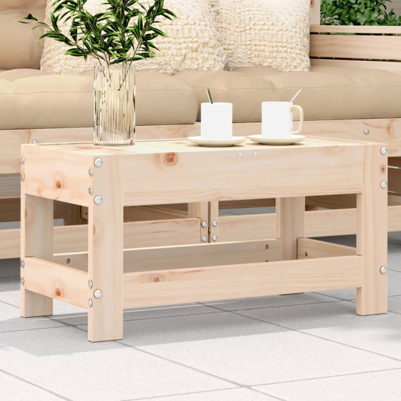 vidaXL Taburete de jardín madera maciza de pino 62x30x32 cm vidaXL Taburete de jardín madera maciza de pino 62x30x32 cm