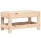 vidaXL Taburete de jardín madera maciza de pino 62x30x32 cm vidaXL Taburete de jardín madera maciza de pino 62x30x32 cm