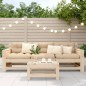vidaXL Taburete de jardín madera maciza de pino 62x30x32 cm vidaXL Taburete de jardín madera maciza de pino 62x30x32 cm