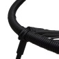 vidaXL Juego de comedor de jardín 5 piezas ratán PVC negro vidaXL Juego de comedor de jardín 5 piezas ratán PVC negro
