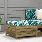vidaXL Taburete de jardín madera de pino impregnada 62x63,5x32 cm vidaXL Taburete de jardín madera de pino impregnada 62x63,5x32 cm