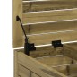 vidaXL Taburete de jardín madera de pino impregnada 62x63,5x32 cm vidaXL Taburete de jardín madera de pino impregnada 62x63,5x32 cm