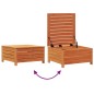 vidaXL Taburete de jardín madera de pino marrón cera 62x63,5x32 cm vidaXL Taburete de jardín madera de pino marrón cera 62x63,5x32 cm