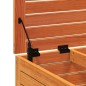 vidaXL Taburete de jardín madera de pino marrón cera 62x63,5x32 cm vidaXL Taburete de jardín madera de pino marrón cera 62x63,5x32 cm