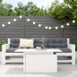 vidaXL Mesa de jardín madera maciza de pino blanca 100x50x75 cm vidaXL Mesa de jardín madera maciza de pino blanca 100x50x75 cm