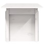 vidaXL Mesa de jardín madera maciza de pino blanca 100x50x75 cm vidaXL Mesa de jardín madera maciza de pino blanca 100x50x75 cm