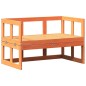 vidaXL Banco sofá de jardín extensible madera maciza de pino marrón vidaXL Banco sofá de jardín extensible madera maciza de pino marrón